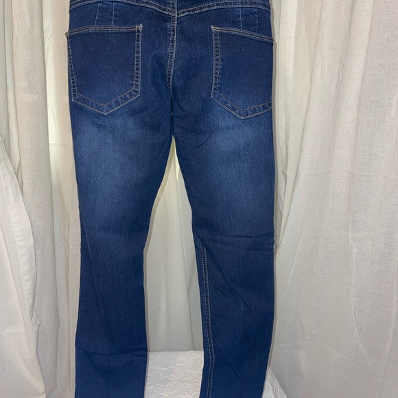 GoGo Star Ankle Length Dark Blue Jeans - Picture 3 of 5